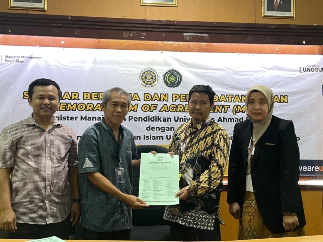 Penandatanganan Perjanjian Kerja Sama Prodi Pendidikan Program Doktor dengan Magister Manajemen Pendidikan Islam Pendidikan Universitas Muhammadiyah Sidoarjo